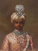 Krishna Raja Wadiyar IV Portrait of Maharaja Sir Sri Krishnaraja Wodeyar Bahadur painting